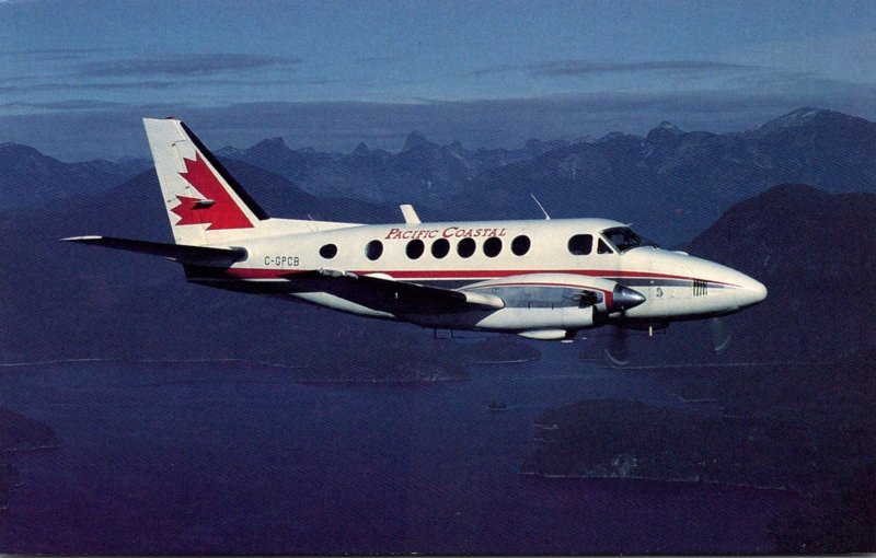 Pacific Coastal Airlines Beechcraft King Air 100 North Of Powell River Britis...