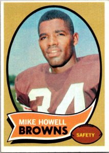 1970 Topps Football Card Mike Howell Cleveland Browns sk21531