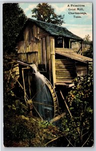 Chattanooga Tennessee~Primitive Grist Mill Scene~Stationery Co Vintage Postcard