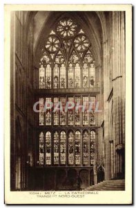 Old Postcard Metz Cathedral Transept North West