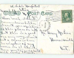 Divided-Back HOSPITAL SCENE Utica New York NY W3328