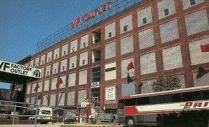Postcard Buses parked in front of VF Factory Outlet in Reading, PA.     R7