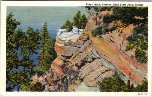 Postcard NATURE SCENE Starved Rock State Park Illinois IL AL7460