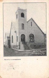 Mineral City Ohio Methodist Episcopal Church Vintage Postcard AA73019