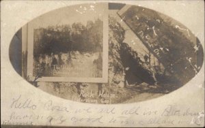 Rock House Petersburg Gap West Virginia WV 1907 Used Real Photo Postcard