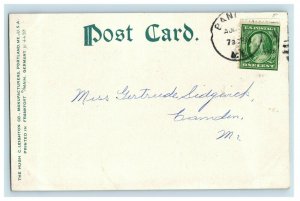 C. 1907 Belfast, Maine., Waterworks And Dam Postcard F81 