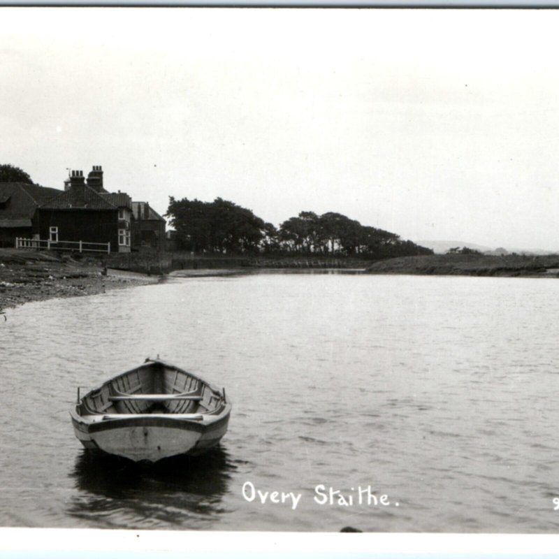 c1940s Burnham Overy Staithe, Norfolk, England RPPC Real Photo Postcard UK A132