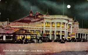 California Long Beach Bath House By Night