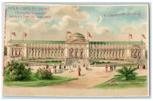 c1905 Hold Card To Light US Government Building HTL Embossed Antique Postcard