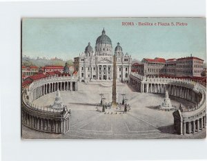 Postcard Basilica e Piazza S. Pietro, Rome, Italy