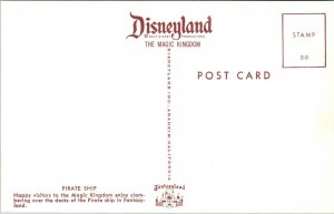 Disneyland Postcard Pirate Ship in Fantasyland~4224