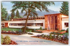 1950's FEATHER RIVER SANITARIUM PARADISE CALIFORNIA HOSPITAL EXTERIOR VIEW