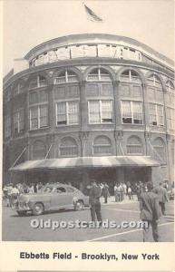 Ebbetts Field Brooklyn, NY, USA Reproduction 1977 Stadium Advertising on Spor...