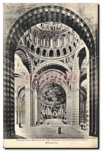 Old Postcard Paris Interior of the National Vow Basilica of the Sacred Heart ...