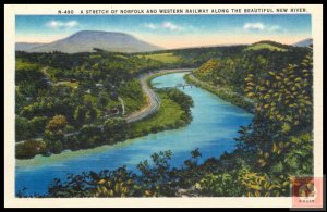 A Stretch of Norfork and Western Railway Along the Beautiful New River