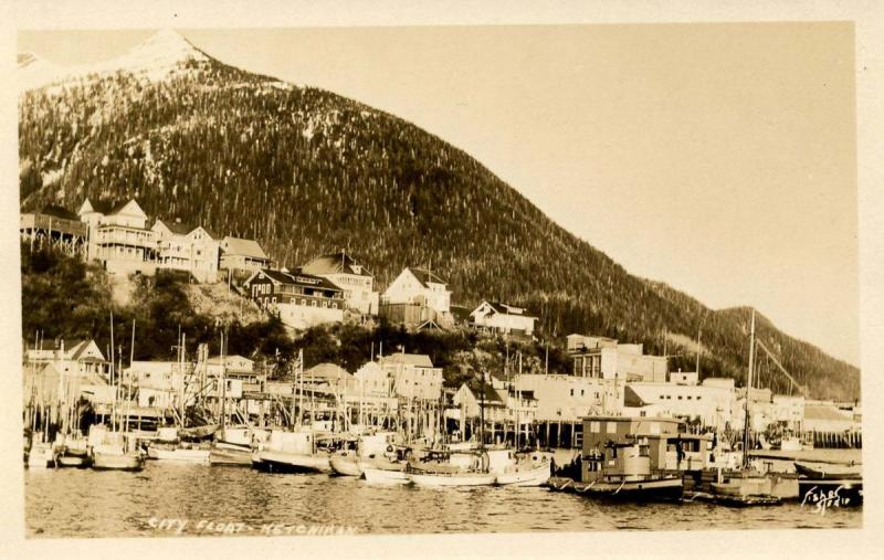 AK - Ketchikan. City Float      *RPPC