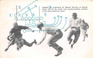 Keesler Field Football Sports Gameplan Vintage Postcard AA75751