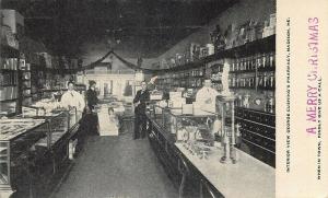 Madison ME George Cushing's Pharmacy Drug Store Postcard