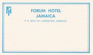 Jamaica Kingston Forum Hotel Vintage Luggage Label sk2987