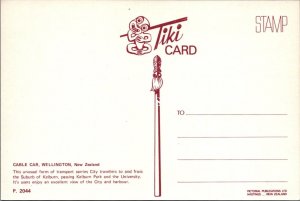 New Zealand Postcard - Cable Car, Wellington, Unused   SX352