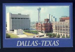 Dallas, Texas/TX  Postcard, Kennedy Memorial & Bryan's Cabin, Kennedy Plaza