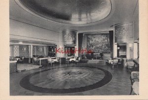 Postcard Ship Norddeutscher Lloyd Bremen Europa 1st Class Ballroom