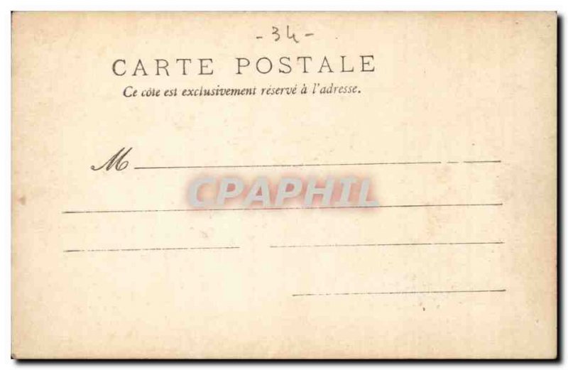 Sete This postcard Old station's Buffet Old Postcard