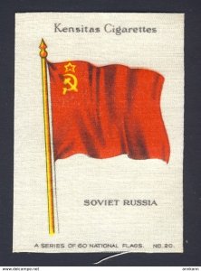 Soviet Russia National Flag - Kensitas Cigarettes - cigarette silk