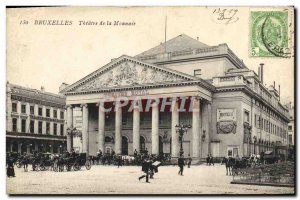 Postcard Old Brurelles Theater de la Monnaie