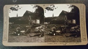 WWI, Tenderly lifting a series case, stretcher bearer at work, Realistic Travels