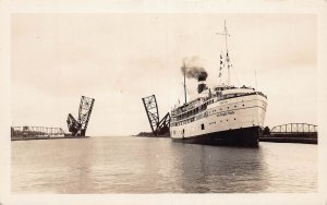 J81/ Ship RPPC Postcard c1930 Kiby Line Isle Royal Route Alabama 437