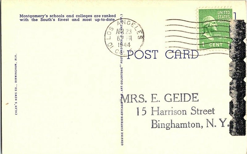 Huntingdon College Montgomery Ala. Alabama Postcard Standard View Card