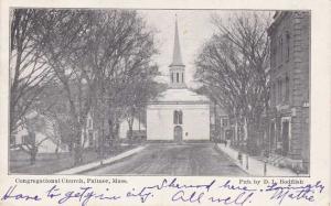 Congregational Church - Palmer MA, Massachusetts - pm 1907 - DB