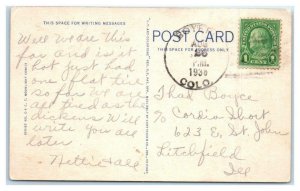 RISQUE Ray Walters c1930s Linen Comic ~ SEEING TOO MANY THINGS At NIGHT Postcard