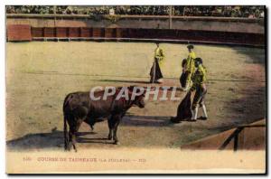 Old Postcard Bullfight Bullfight The Muleta