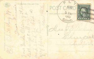 Post Office Sistersville West Virginia 1915 postcard