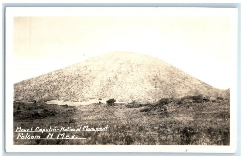 c1930's Mount Capulin National Monument Folsom NM RPPC Photo Vintage Postcard