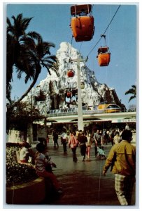 c1960's Matterhorn Mountain Skyway Disneyland Anaheim Caliornia CA Postcard 