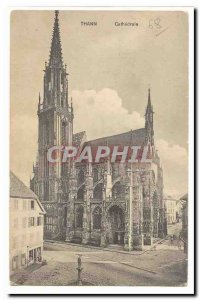 Thann Old Postcard Cathedral