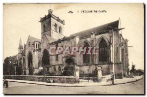 Old Postcard The Church of Dives