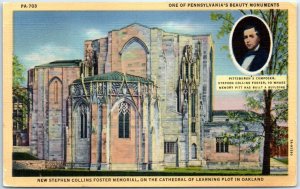 M-63440 New Stephen Collins Foster Memorial On The Cathedral Of Learning Penn...