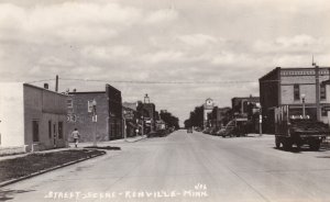Minnesota Renville Street Scene 1951 Real Photo