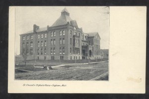 SAGINAW MICHIGAN ST. VINCENTS ORPHANS HOME 1906 VINTAGE POSTCARD