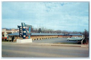 c1960 Sandman Motel Highway Main St. Exterior Luray Virginia VA Vintage Postcard