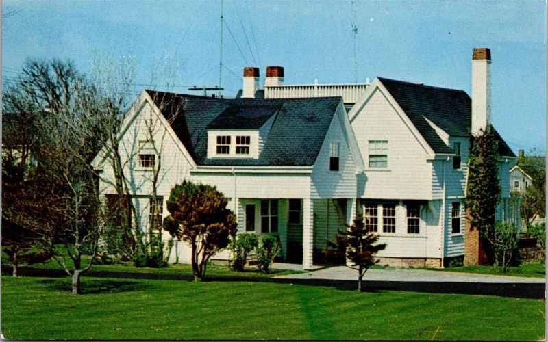 Vtg Hyannis Port Massachusetts MA President John F Kennedy Summer Home Postcard 