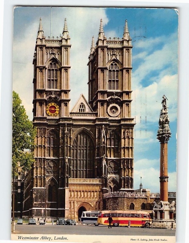 Postcard Westminster Abbey London England