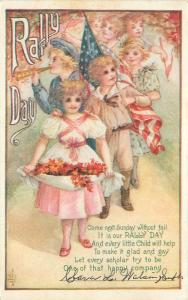 Artist Impression C-1910 Patriotic Children Goodenough Woglom Postcard 355