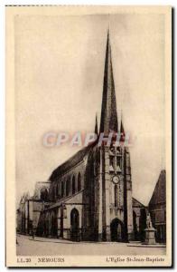 Nemours - L & # 39Eglise Saint John Baptist - Old Postcard