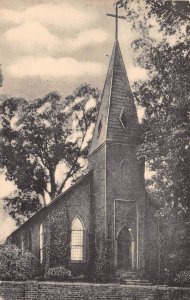 Hillsboro North Carolina St. Matthews Episcopal Church, B/W Lithograph PC U8413