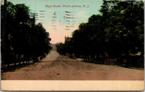 Postcard NJ Perth Amboy - High Street